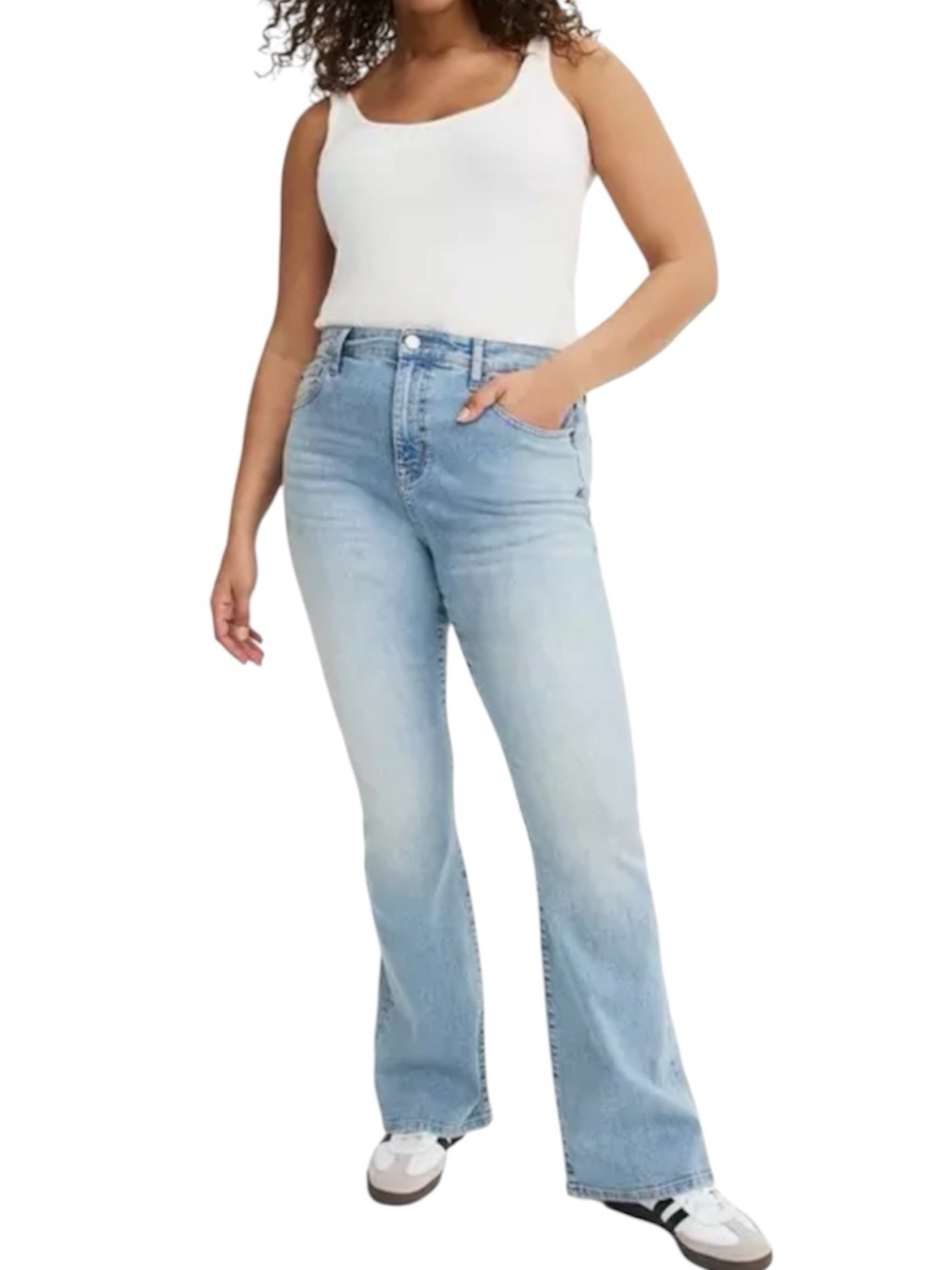Torrid Slim Boot High Rise Denim Jeans in Light Blue Sz 14 Vintage Stretch NWT